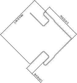 Наружный угол Tecos Lux Итальянский орех 3050 мм