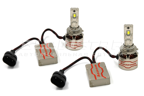 Aozoom P11/HB3-HB4 (9005/9006/9012) с вентилятором 12V 75W 8500Lm (комплект, 2шт)