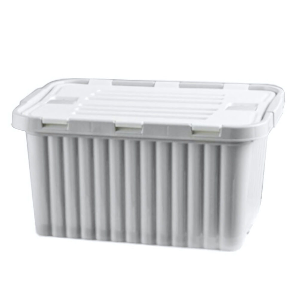 Ящик для хранения со створками "CПЛИТ" 33 лт 515*352*262 светло-серый