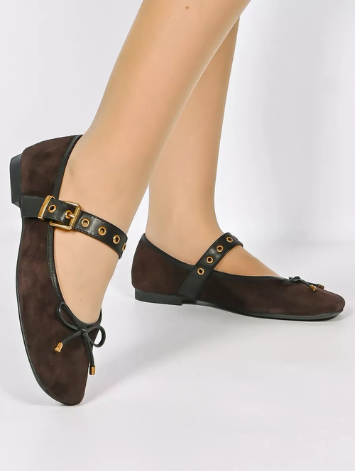 Балетки из нат. замши (36-41)р. / шт. 1183-501-2