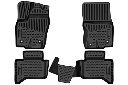 Коврики в салон для TOYOTA Land Cruiser Prado (250) 2023- Внед, 5мест, с накладкой на тоннеле, 4шт.(полиуретан) ELEMENT3DA70978210K