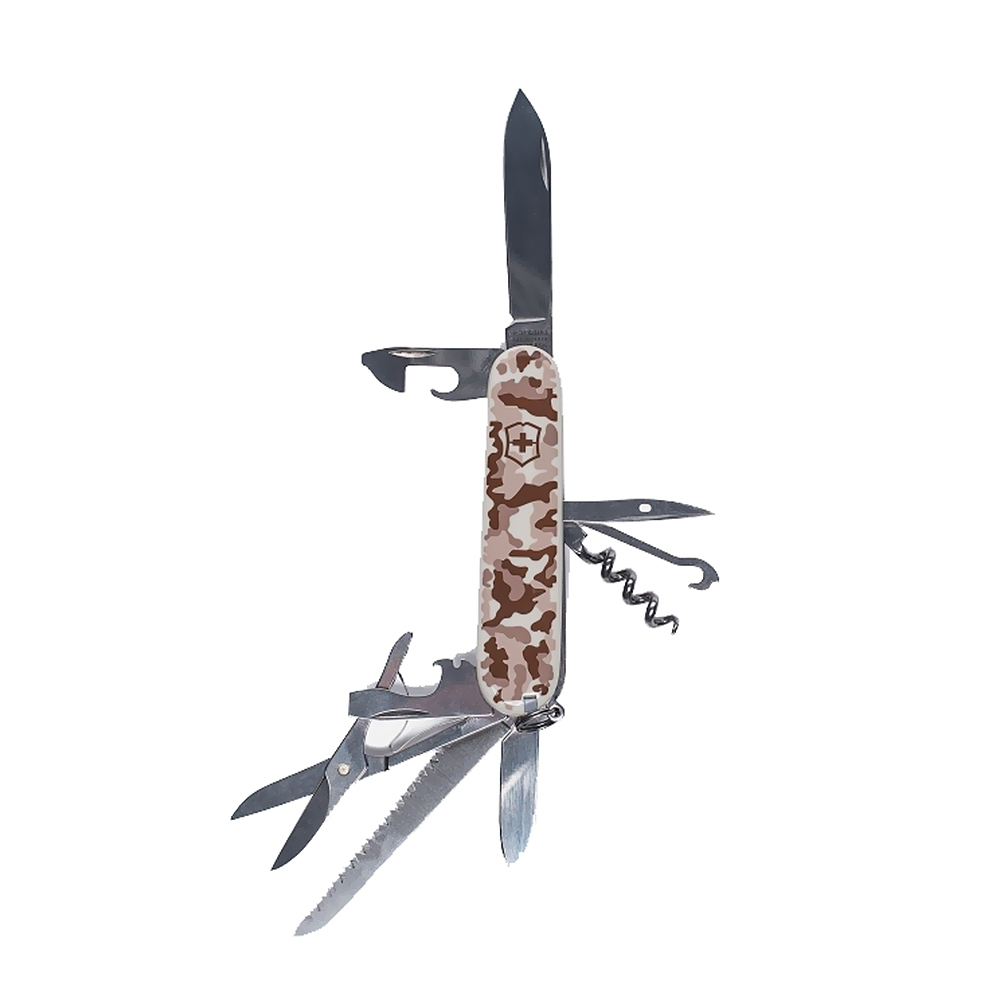 Нож перочинный Victorinox Huntsman Desert Comouflage (1.3713.941) 91мм 15 функций песочный камуфляж