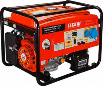 Бензиновый генератор СКАТ УГБ-6000Е/АВТО