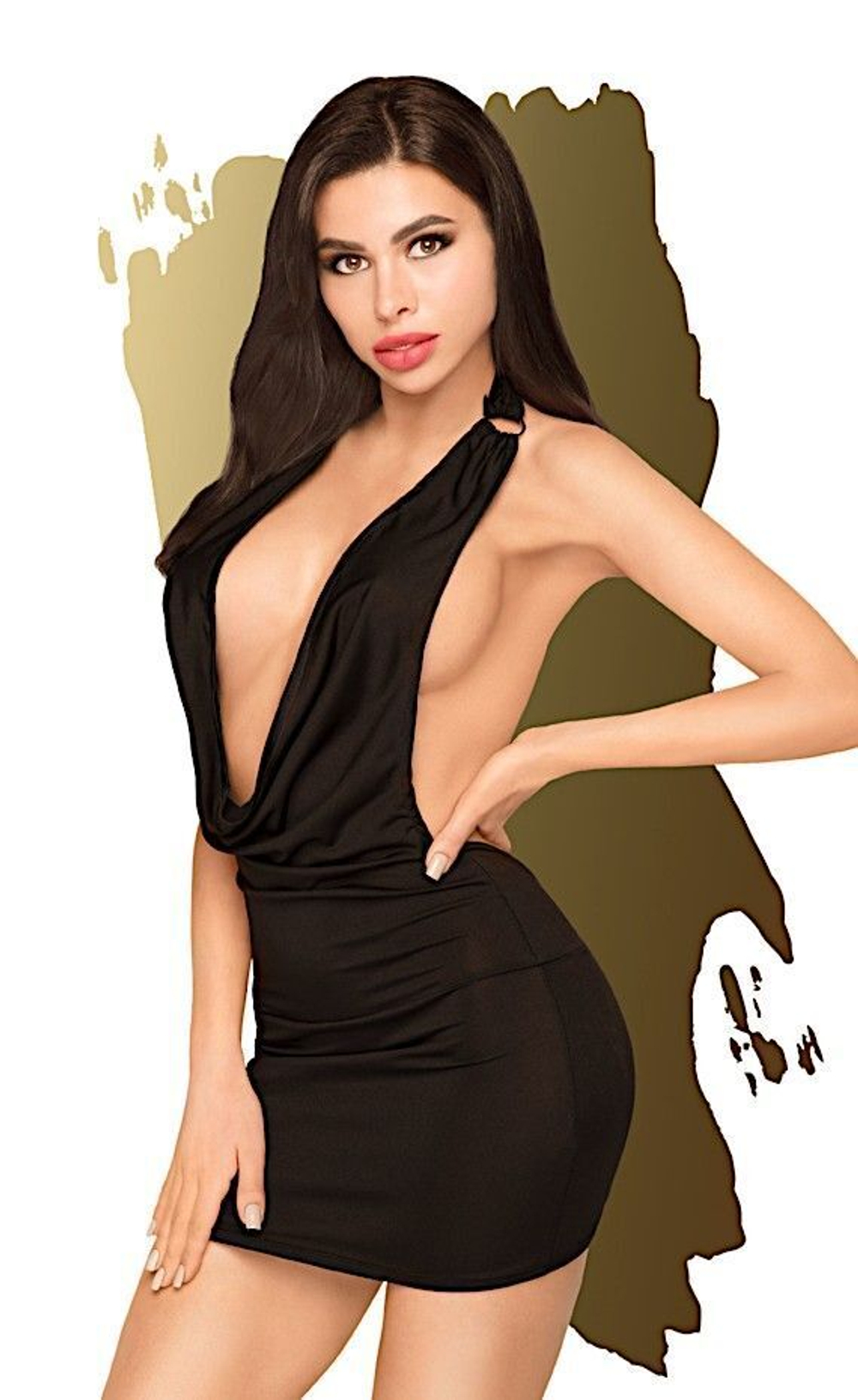 Пикантное коротенькое платье Heart rob (Размер: S-M) (Цвет: красный)