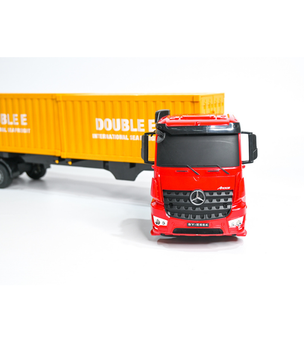 Радиоуправляемый тягач на 2 контейнера Double Eagle Mercedes-Benz Arocs 1/26 2.4G RTR
