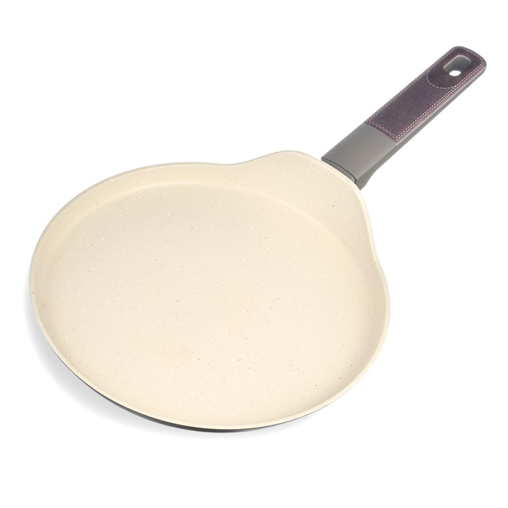 СКОВОРОДА БЛИННАЯ С АНТИПРИГАРНЫМ ПОКРЫТИЕМ PFLUON MARBLE, 24*4,3 СМ