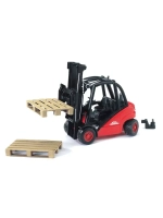 Bruder 02511 Погрузчик вилочный Linde H30D с паллетами