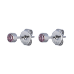 Серьги пусеты Fiore Luna Cubic zirconia Rhodolite SWE0128 PH S