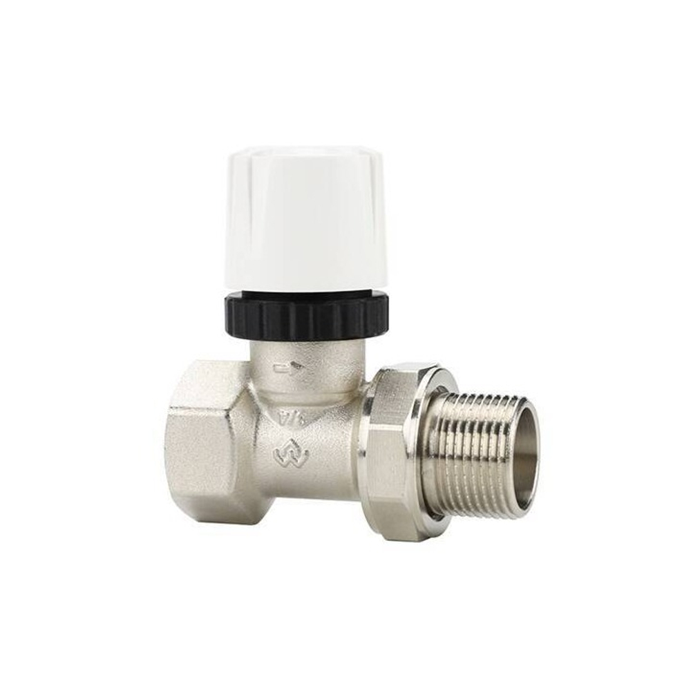 Клапан термостатический прямой Varmega VM105 - 1/2" (ВР/НР-американка, PN10, Tmax 110°C)