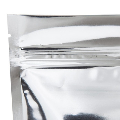 Дой-пак серебро-зиплок 20*13,5 с прозрачной стенкой