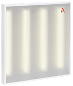 Светильник LED-панель ДВО 2001A 30Вт 4000К IP40 588х588мм Грильято призма БАП 3ч LIGHTING PRO IEK