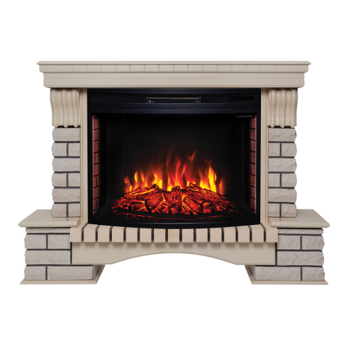 Каминокомплект Real Flame Country 33/33W WT с очагом Firespace 33