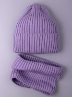 Шапка и снуд для девочки осенняя