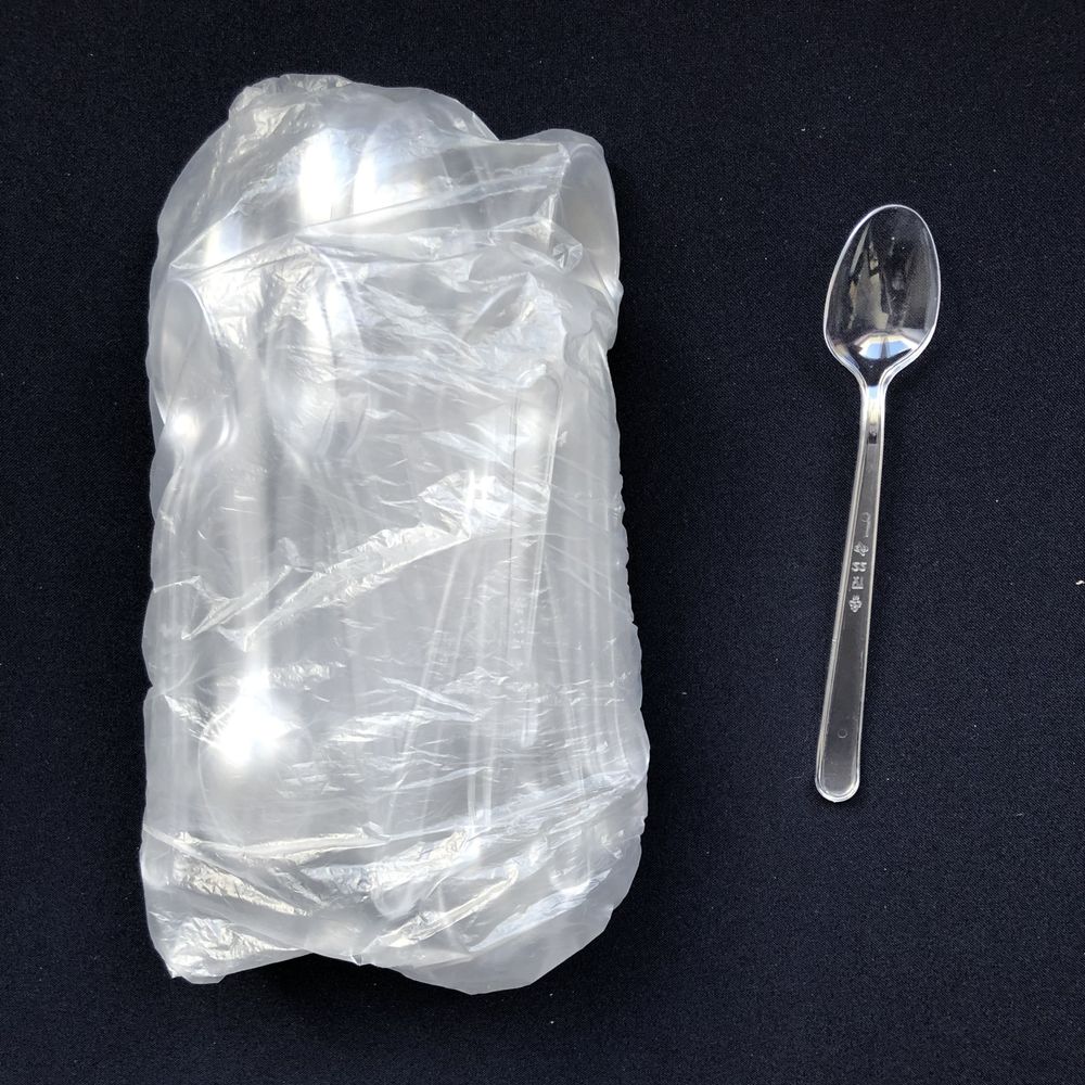 Ложка прозрачная ДЕСЕРТНАЯ (50шт)-2000шт