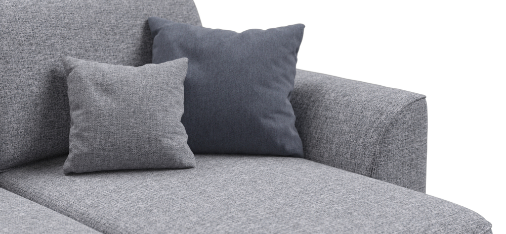 Угловой диван Кинг Рогожка Венто серый