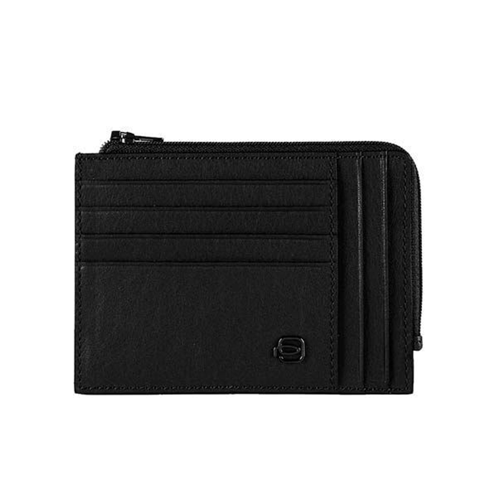 Чехол для кредитных карт Piquadro Black Square PU1243B3R/N черный натуральная кожа