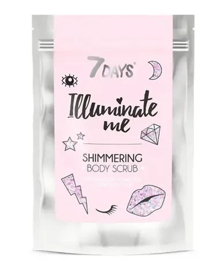 Vilenta Мерцающий кофейный скраб для тела Rose Girl, 200 г (пакет)