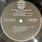 Paul Robeson - At Carnegie Hall (Австрия)