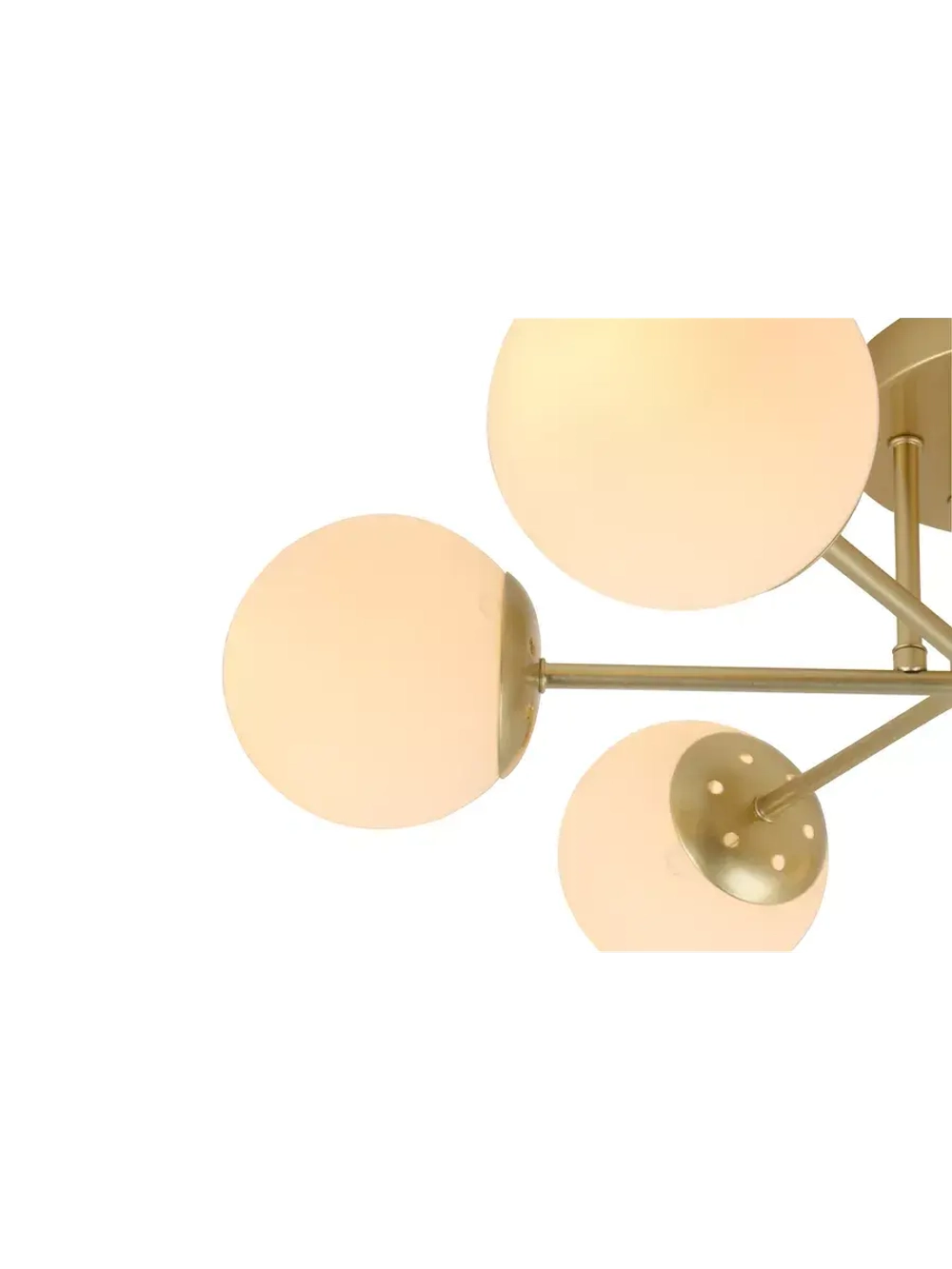 Люстра потолочная E14*6*40W золото,белый