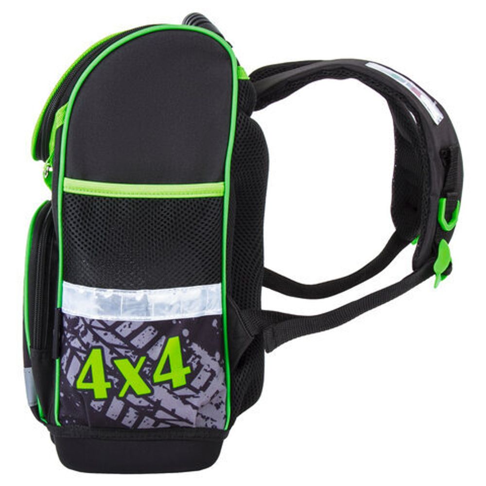 Ранец ЮНЛАНДИЯ WISE для начальной школы, Offroad, 37х29х15 см, 228814