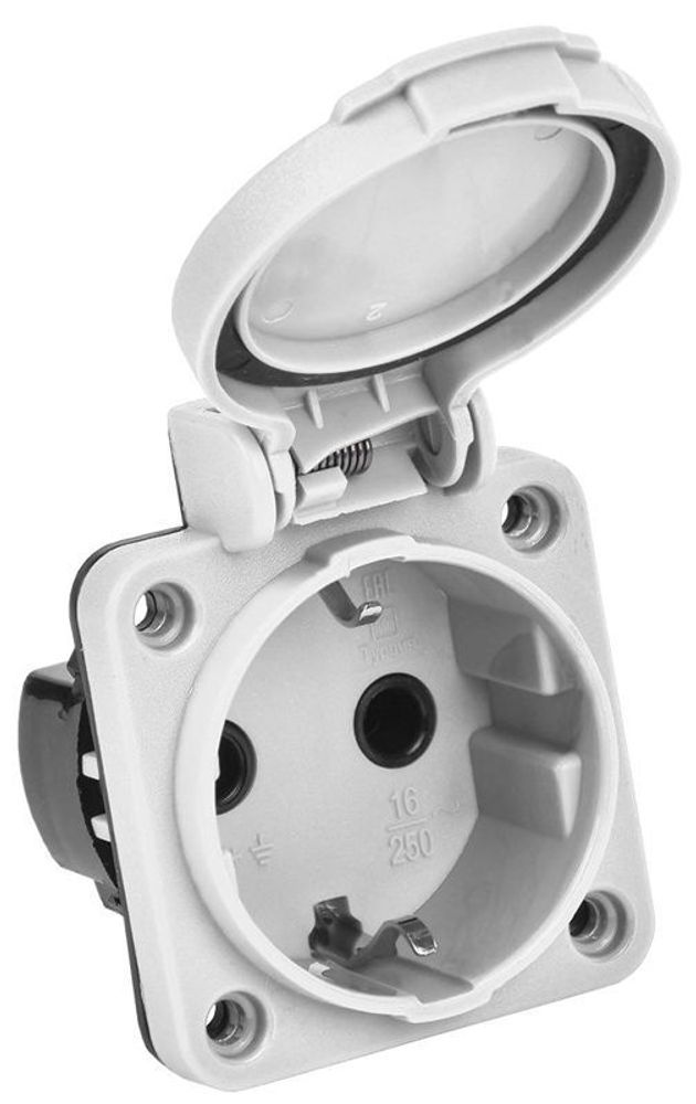 Розетка панельная MAGNUM 2P+PE 16А IP54 РП13-3 с защ. крышкой с заземл. сер. IEK PSN71-016-3-2-54-K03 Розетка панельная MAGNUM 2P+PE 16А IP54 РП13-3 с защ. крышкой с заземл. сер. IEK PSN71-016-3-2-54-K03