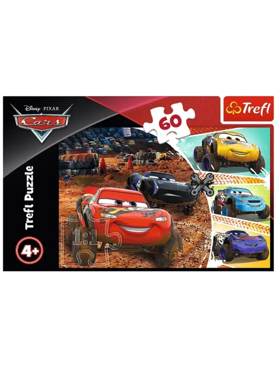 Пазлы для детей 3 4 5 лет 60 элементов Тачки