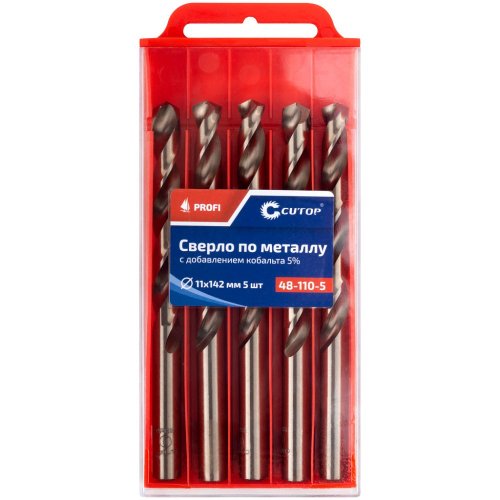 Сверло Cutop Profi 11*142 по металлу 5 шт   48-110-5
