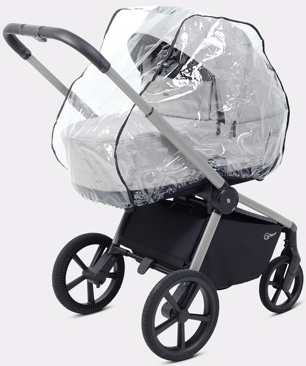 Детская коляска Rant Flex Therm Soft 3 в 1 с автокреслом Evomax Black Stone Grey
