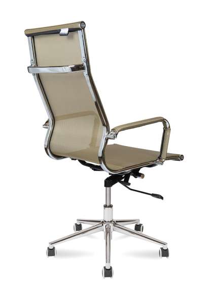 Кресло офисное Норден / Хельмут только Москве / УЦЕНКА  (bronze) сталь + хром / бронзовая сетка