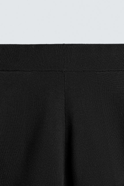 ZARA ТРИКОТАЖНЫЕ БРЮКИ СВОБОДНОГО КРОЯ, ЧЕРНЫЙ
