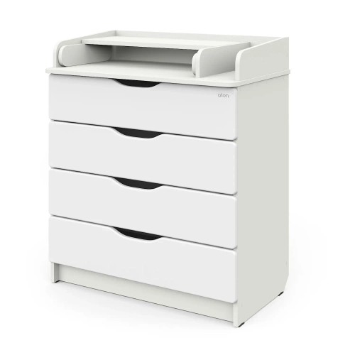 Комод Атон СИРИУС-2 WOOD ПВХ 800/4 белый премиум