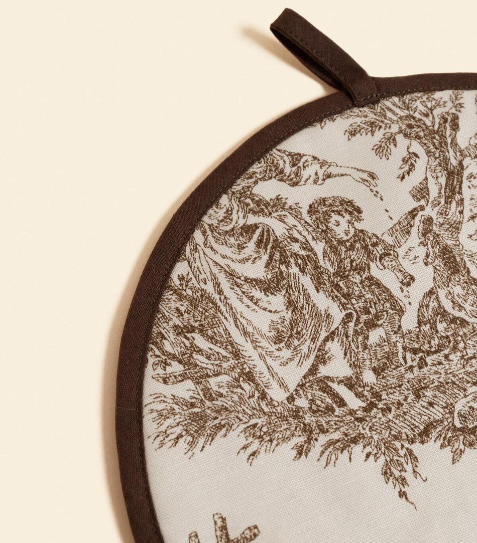 Прихватка – Круглая, коричневая | Сельская жизнь