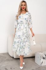 Платье Хелен (белый/цветы) Р11-2075/13 Nikol