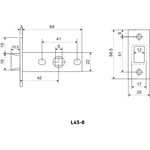 Комплект для двери Аллюр, ВЕНСАН MBN+L45-8 MBN (2640/S45), 14 664, г-фит