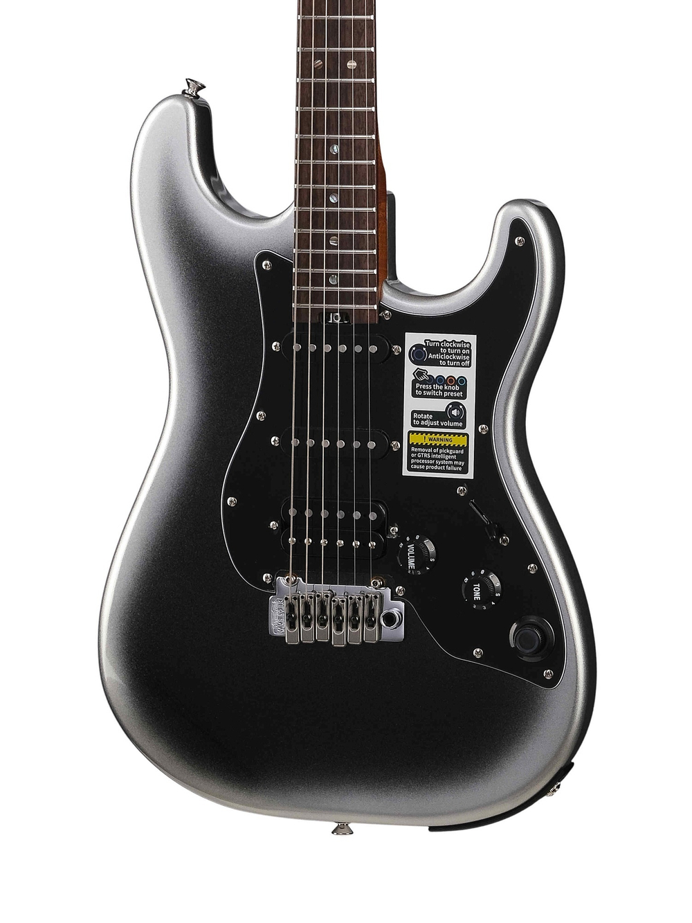 P800-Professional-800-DS Электрогитара, серебристая, GTRS