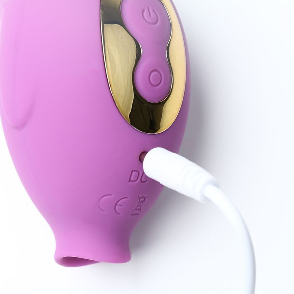 Сиреневый вакуумно-волновой клиторальный вибростимулятор (Цвет: сиреневый)