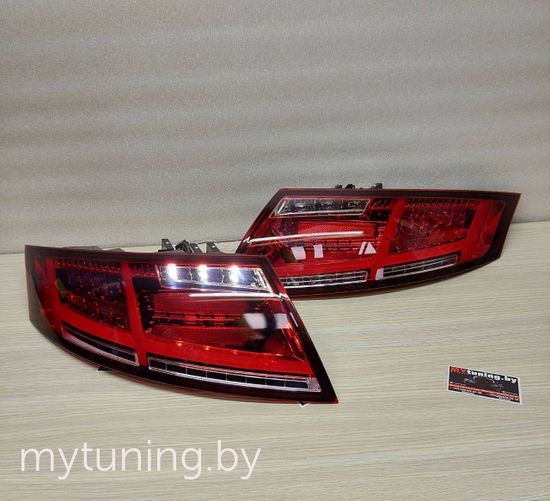 Задние фонари red white led bar для Audi TT 8J