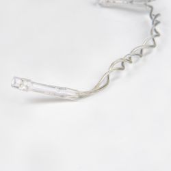 ULD-B25006-440-TTK WARMWHITE-WHITE IP44 Бахрома светодиодная с эффектом мерцания. 25м. Соединяемая. 440 светодиодов. Теплый белый и белый свет. Провод прозрачный. ТМ Uniel