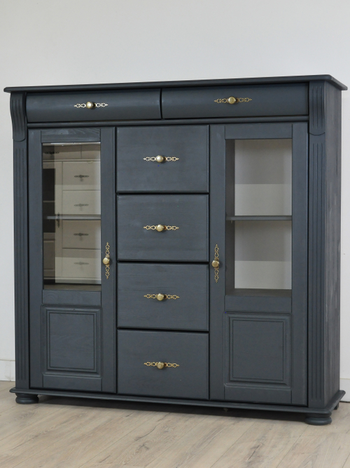 Комод деревянный Сюзанна, серый