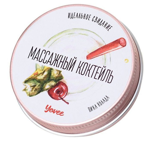 Массажная свеча ToyFa Yovee с ароматом пина колады, 30 мл