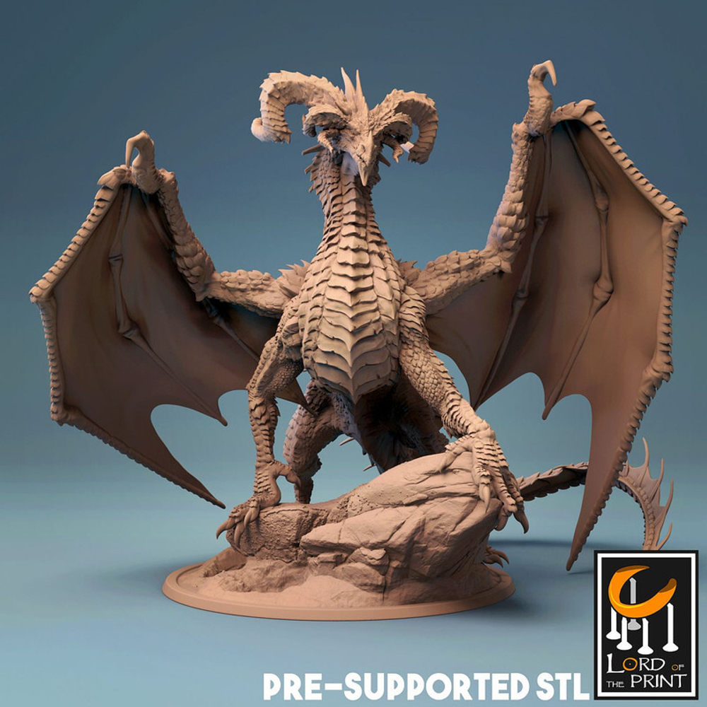 Дракон монстр миниатюра для dnd, днд, pathfinder, фентези, Настольная игра, НРИ, Варгейм, РПГ