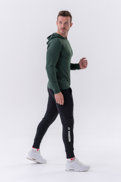 Мужские брюки Nebbia Slim sweatpants with zip pockets “Re-gain” 320 Black