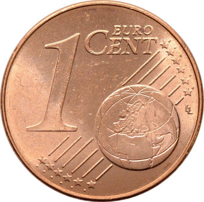 1 евроцент 2013 Словакия (1 euro cent)