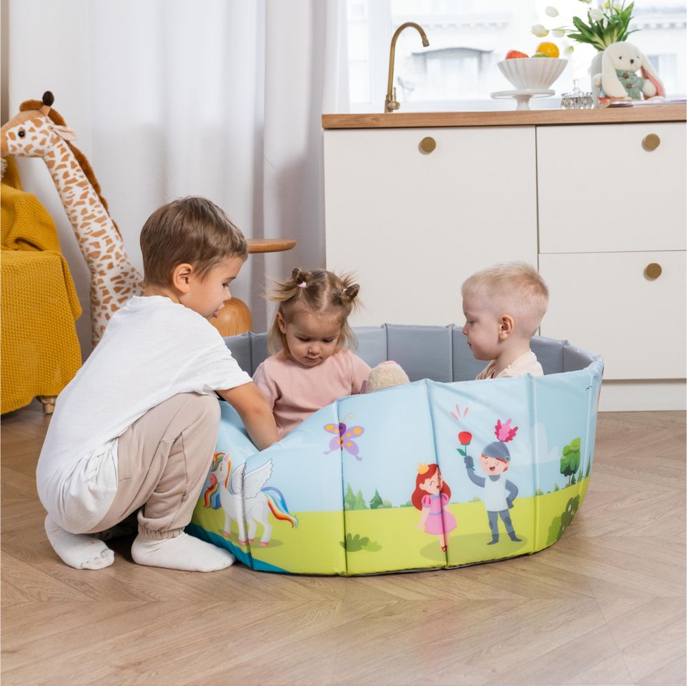 Игрушка Детский сухой бассейн TM Romana Мир приключений Принцессы складной