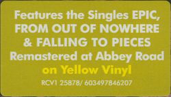 Faith No More. The Real Thing (Limited Edition, Yellow LP) новая запечатанная виниловая пластинка