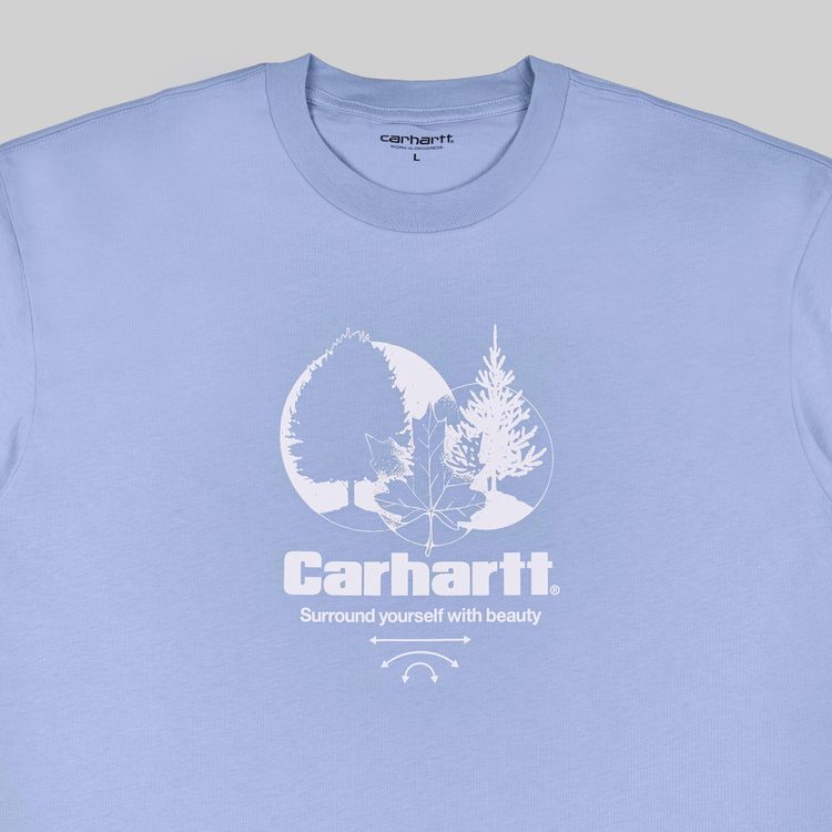 Футболка мужская Carhartt WIP Surround артикул:I033183_frosted_blue - купить в магазине Дайс