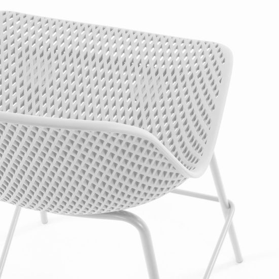 Полубарный стул Quinby белый