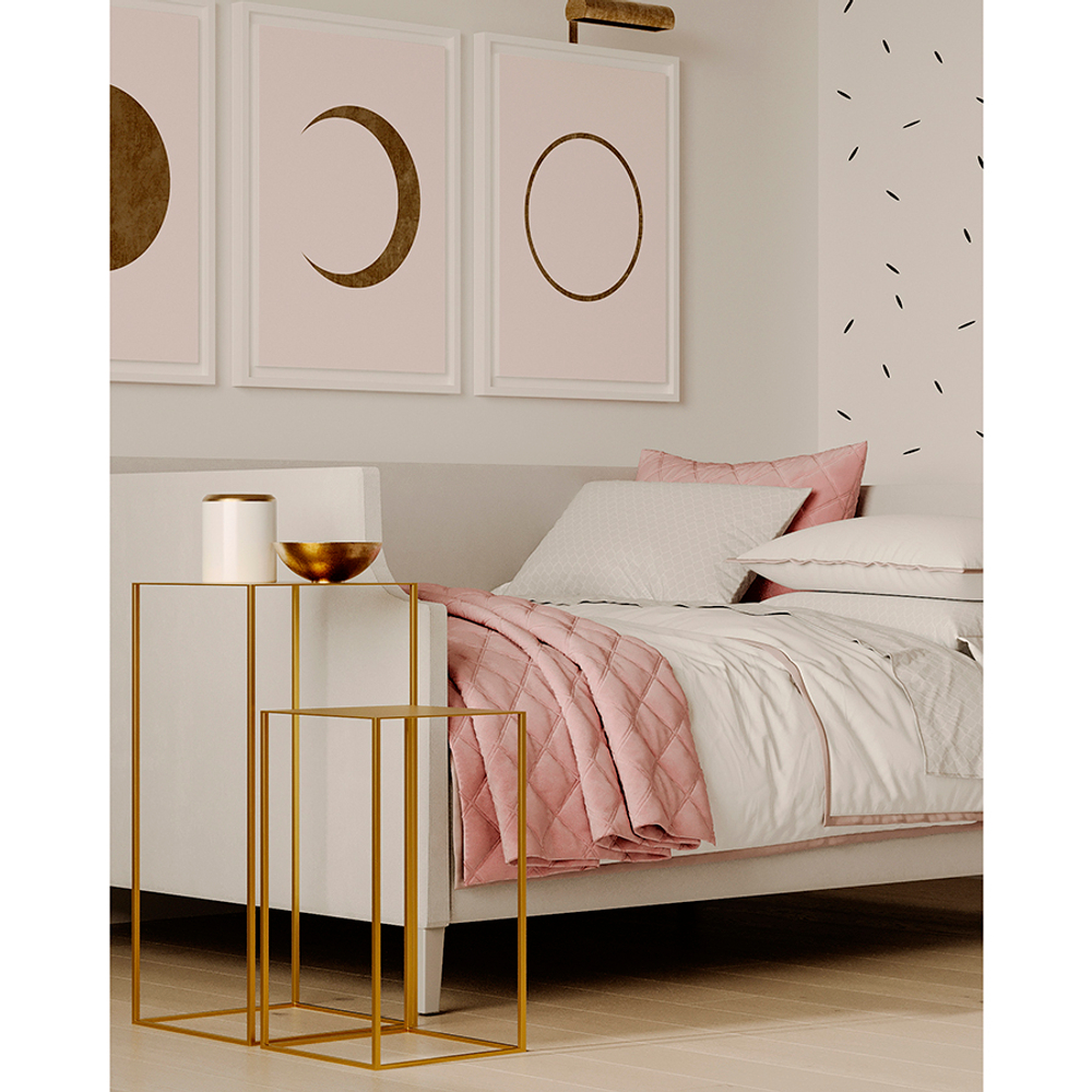 Набор из 2-х столиков mayen gold, золотистые