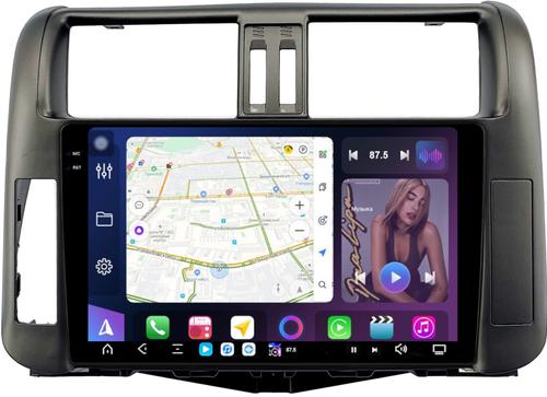 Магнитола для Toyota Land Cruiser Prado 150 2009-2013 (рамка графит) - FarCar S500-TS20 монитор 9.5" 2K QLED на Android 14, Быстрейшая, CarPlay, 4G SIM-слот