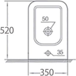 Биде подвесное Boheme Mane 970-BDT-W, белый глянец